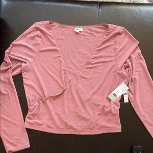 Deep V Neck Wrap Top